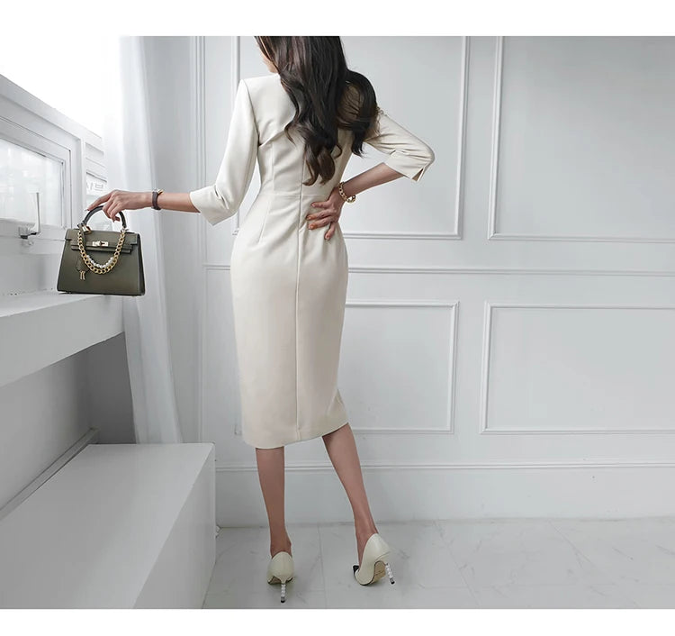 Robe Portefeuille Blanche chez robeportefeuille.com