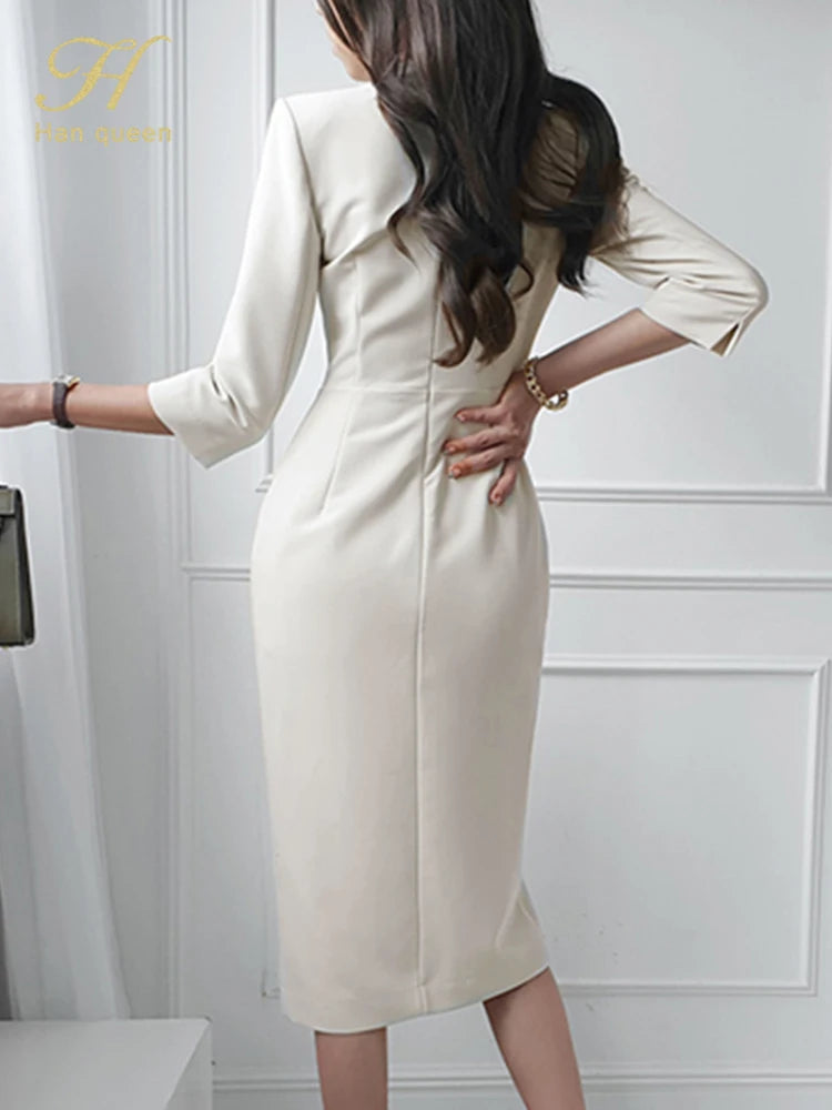 Robe Portefeuille Blanche chez robeportefeuille.com