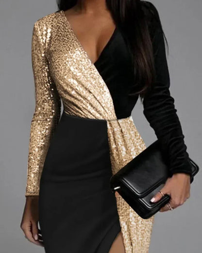 Robe Portefeuille Sequin