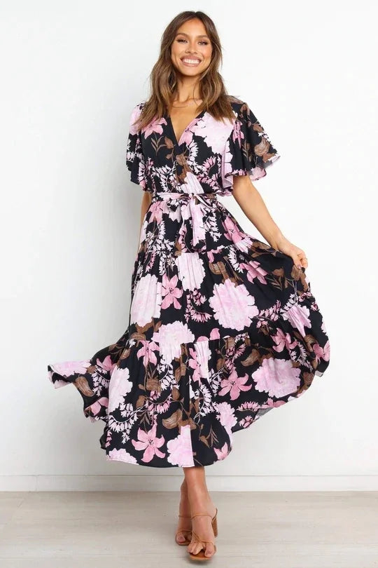 Robe Portefeuille Fluide noir chez robeportefeuille.com