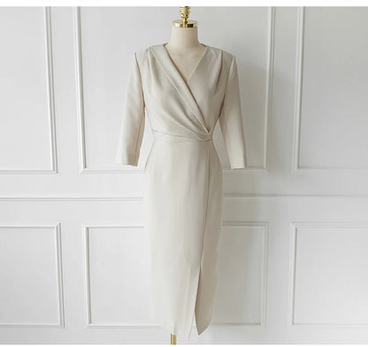 Robe Portefeuille Blanche