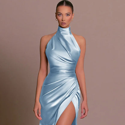 Robe Invitée Mariage Portefeuille Bleu chez robeportefeuille.com