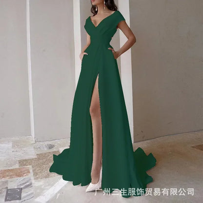 Robe Portefeuille Chic Pour Mariage vert chez robeportefeuille.com