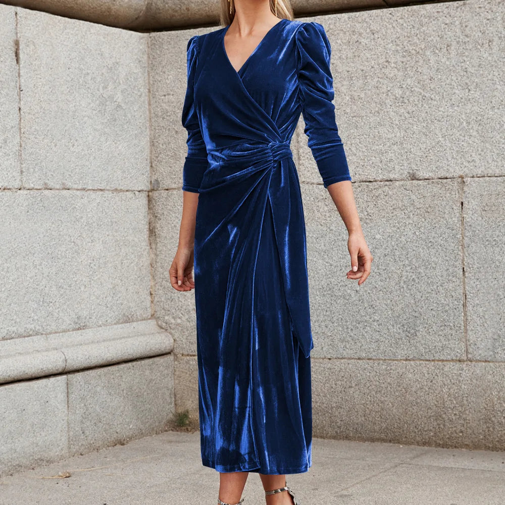 Robe Portefeuille Bleu