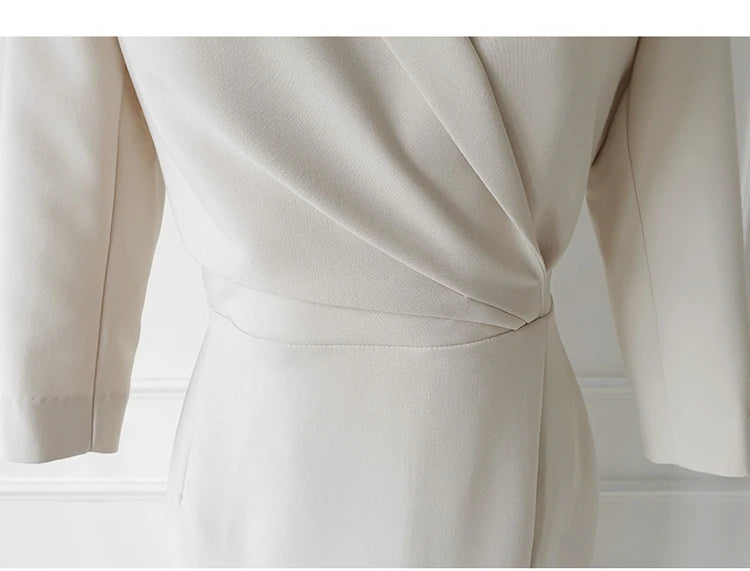 Robe Portefeuille Blanche